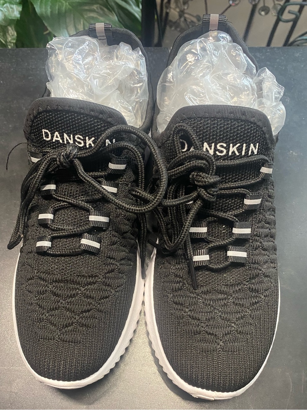 Danskin Black and White Knit Sneakers